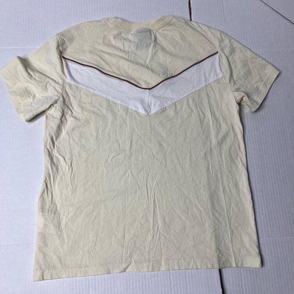 Nike Sportswear T-Shirt Women's Small Cream and Brown - Picture 6 of 7